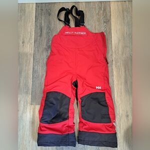 Helly Hansen Insulated Bib Red Black 2 Regular Fit Girl Boy Snow Ski